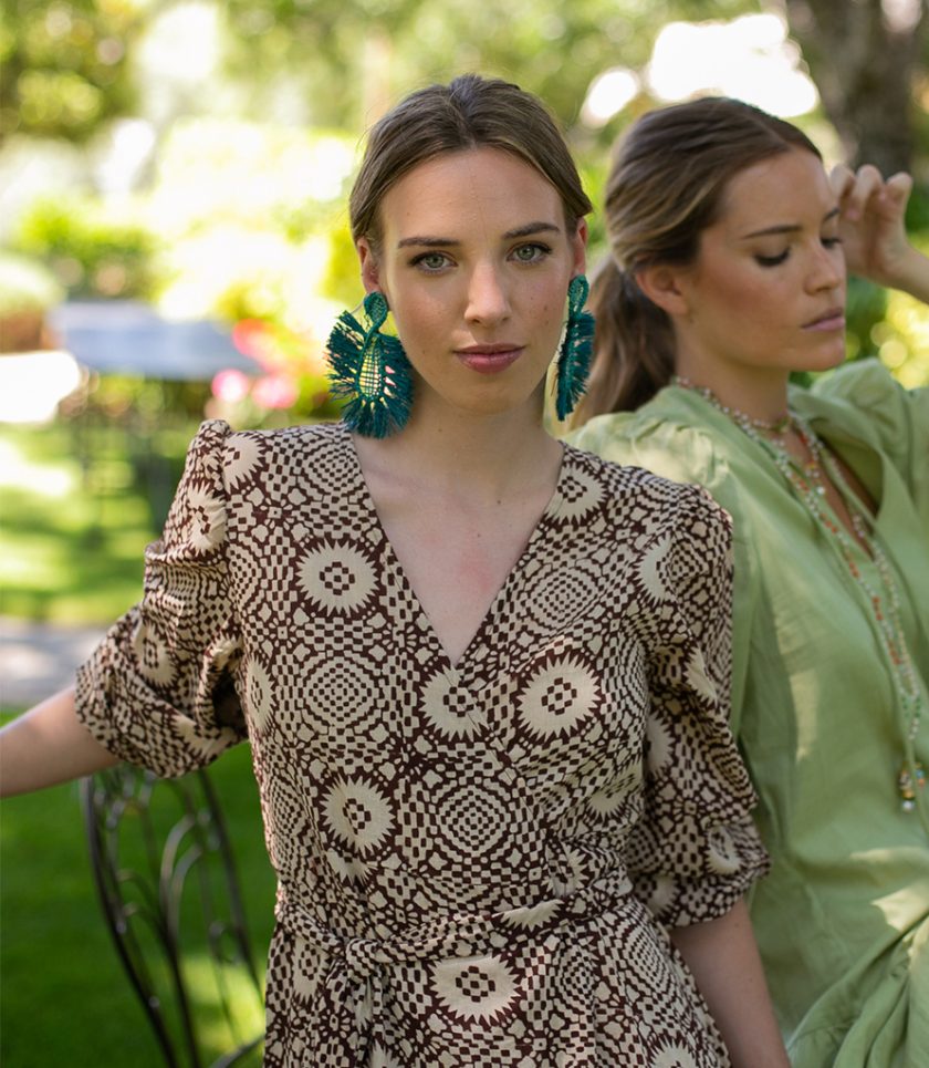 Geometric Crossed Dress