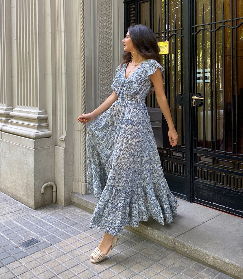 Blue Bobin Dress