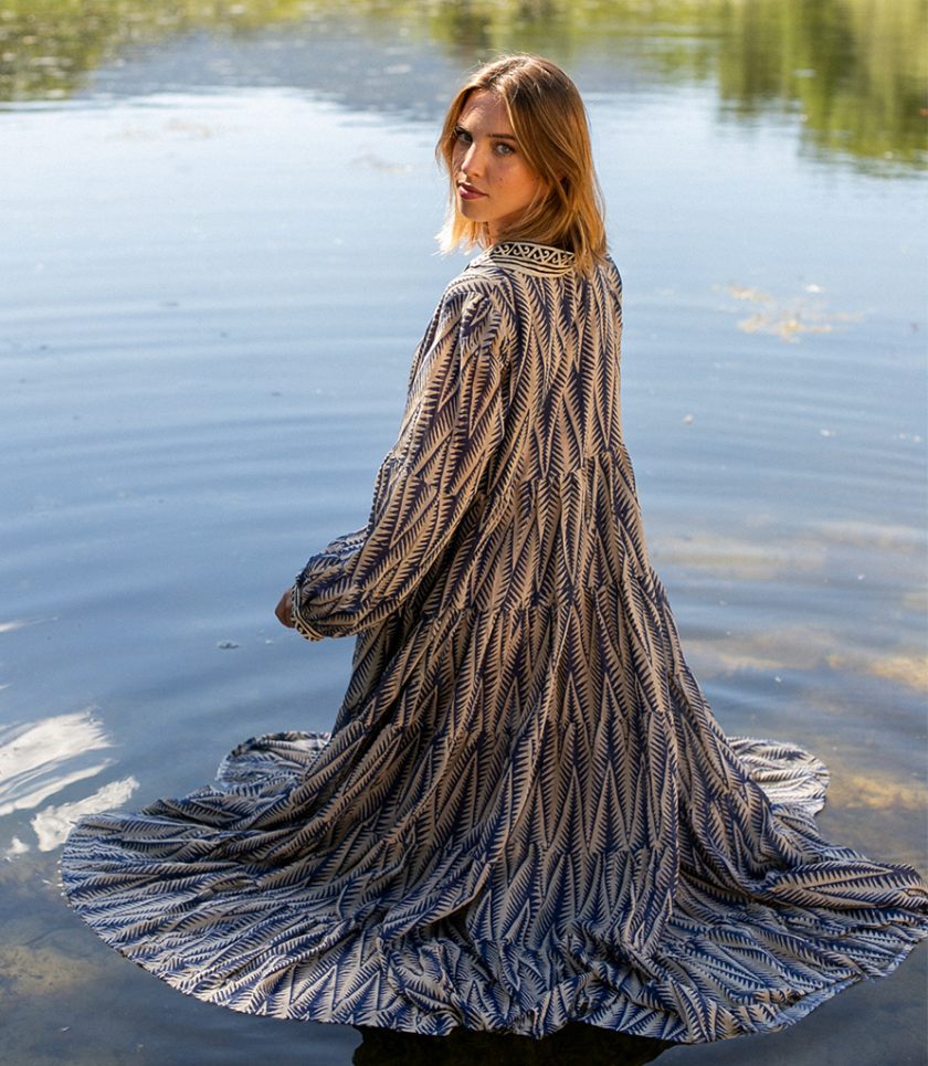 Blue Paros Maxi Dress