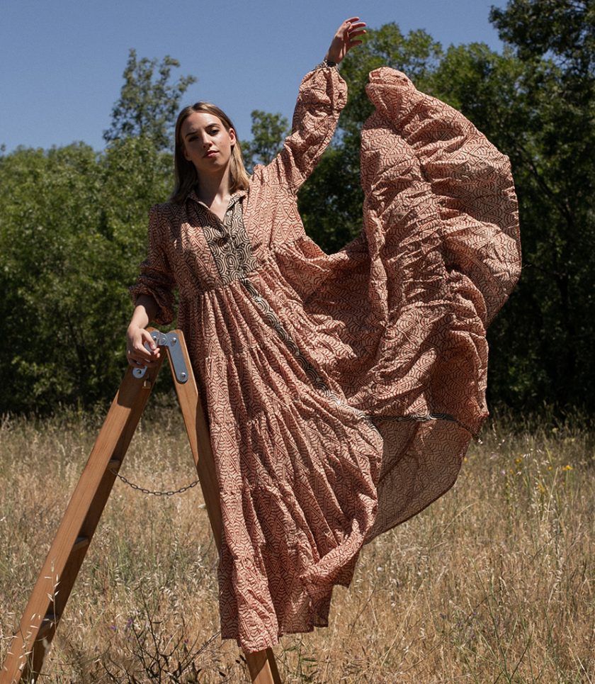 Red Paros Maxi Dress