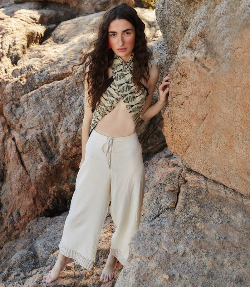 Beige Over Pants