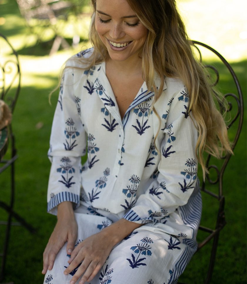 Blue Mughal Tunic