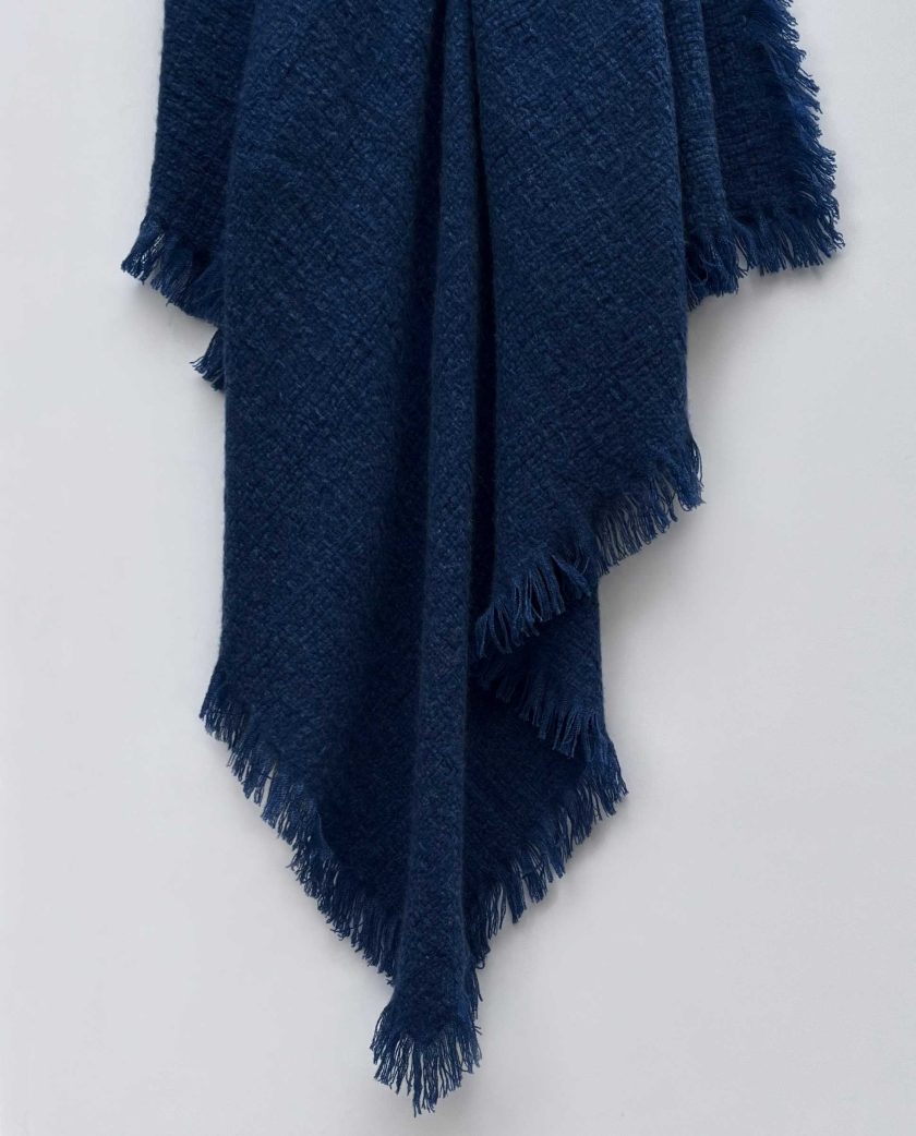 Blue cashmere shawl