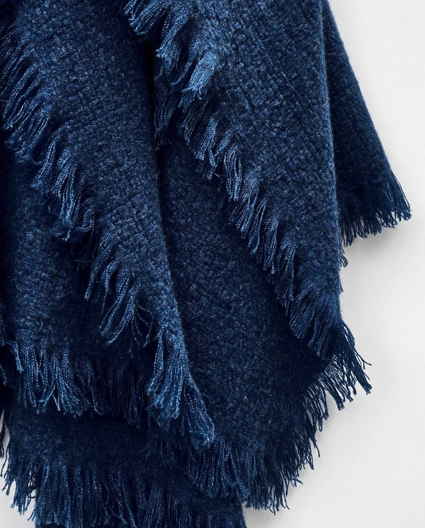 Blue cashmere shawl