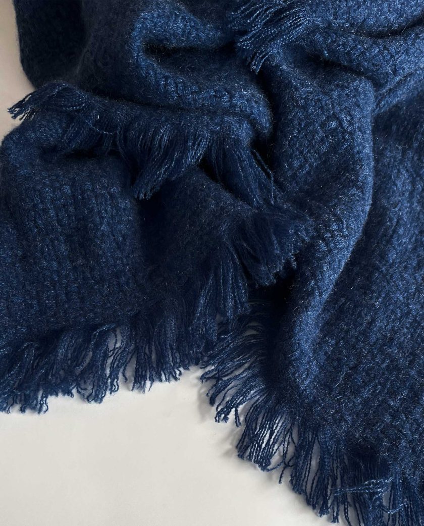 Blue cashmere shawl