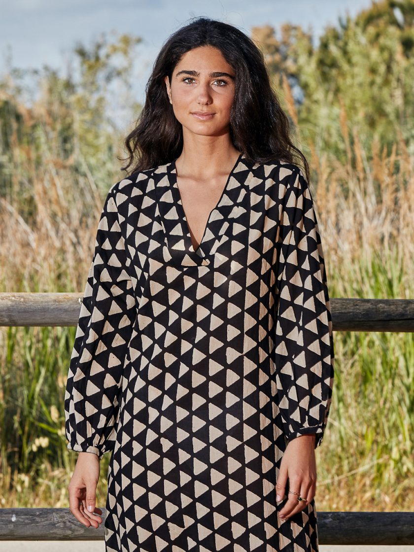 Black Triangles Long Tunic