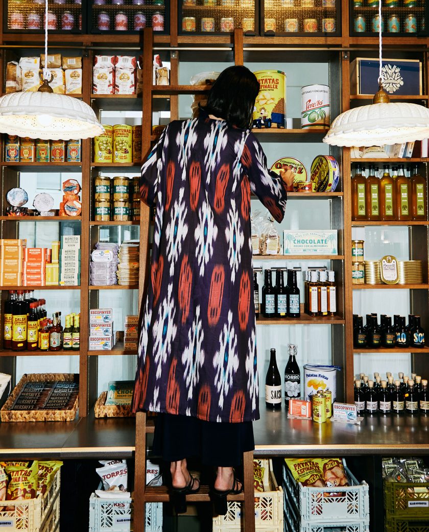 Blue Ikat Kimono
