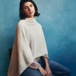 Poncho cashmere ava beige