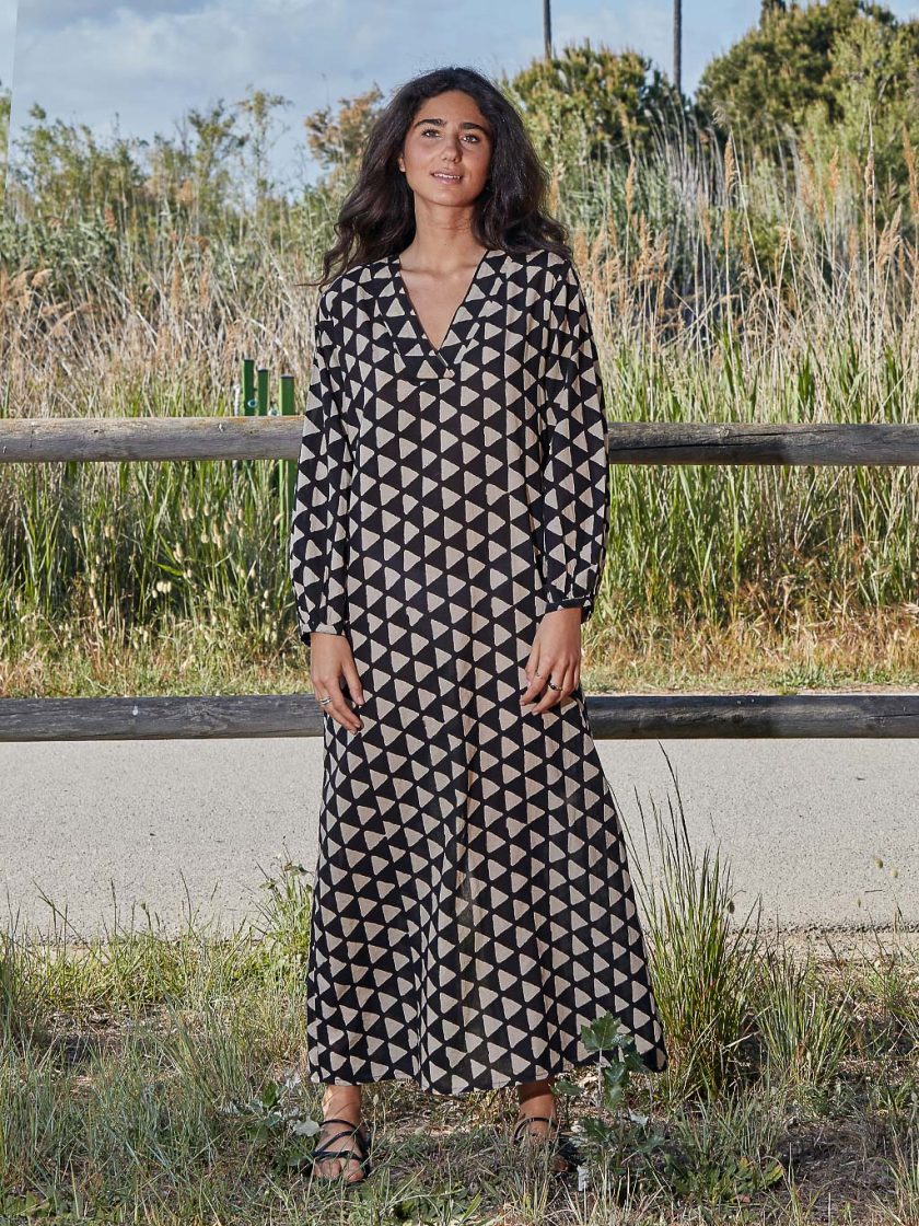 Black Triangles Long Tunic