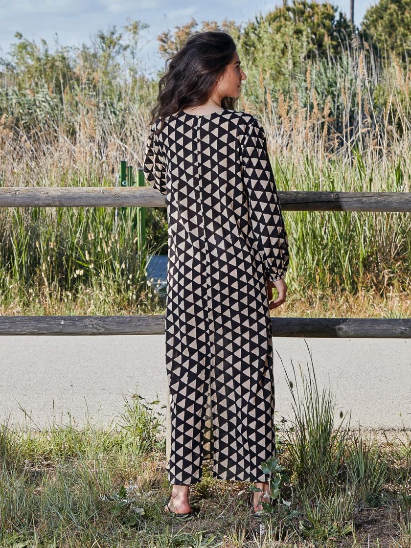 Black Triangles Long Tunic