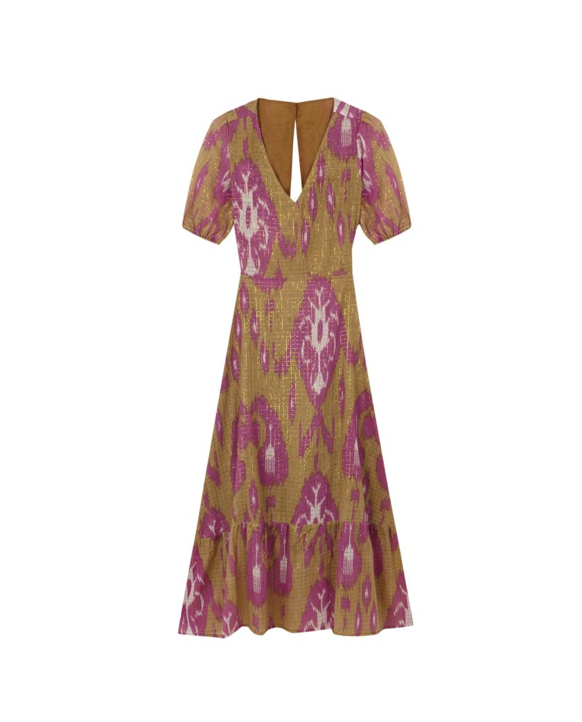 Cut Out Lurex Dress