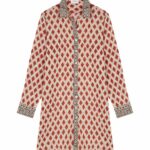 Red Diamond Shirt Dress