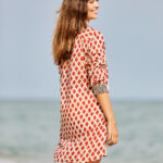 Red Diamond Shirt Dress