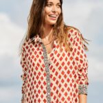 Red Diamond Shirt Dress