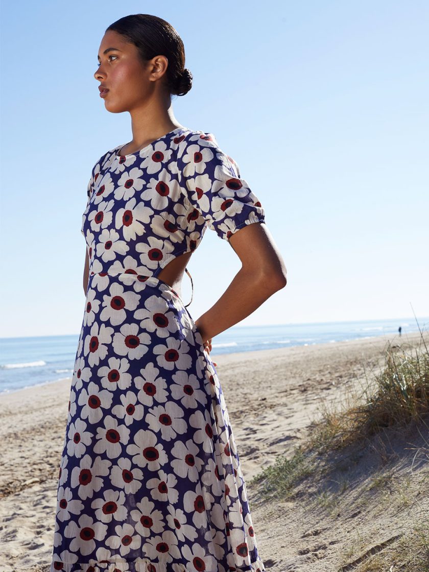 Cut Out Flower Dress