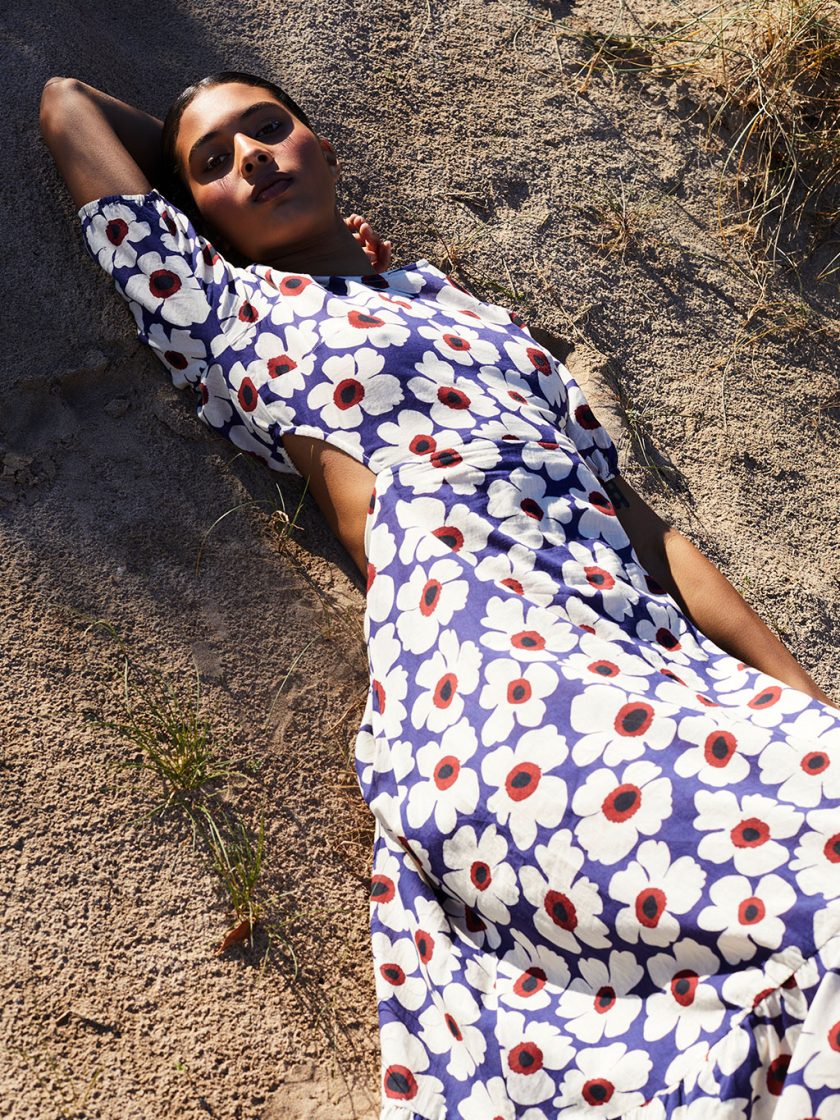 Cut Out Flower Dress