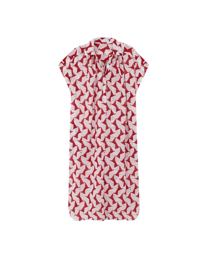 Red Geo Agatti Dress