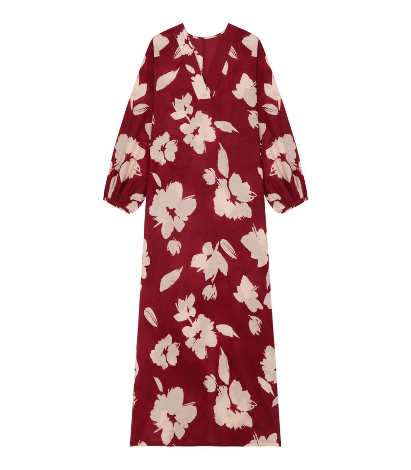 Wine Silk Tunic
