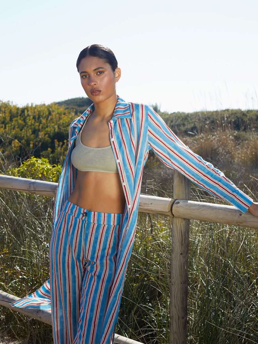 Blue Stripes Patmos Dress