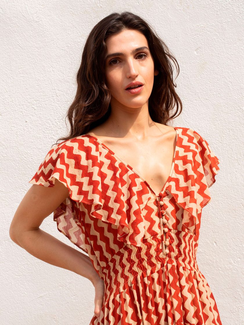 Red Bobin Dress