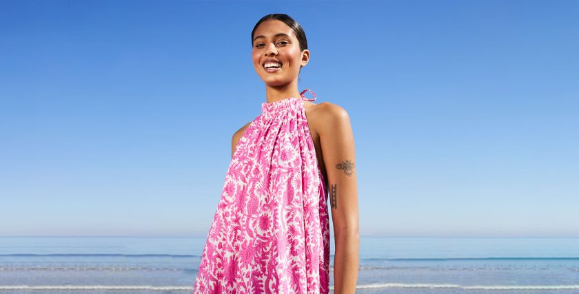 Pink Halter Dress