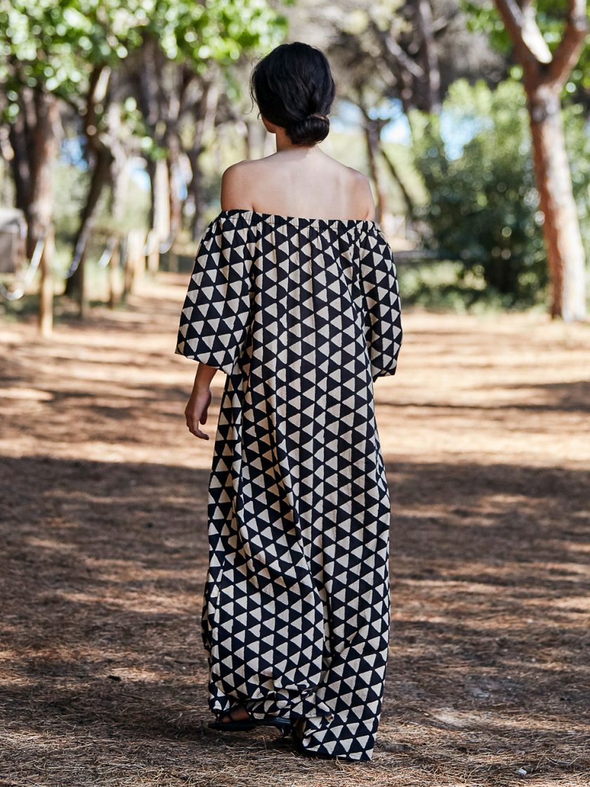 Black Boat Neck Dress