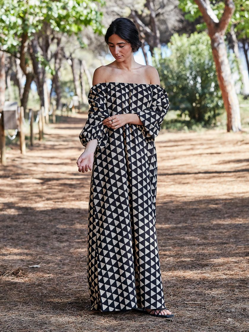 Black Boat Neck Dress