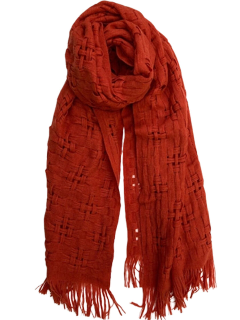 Rooibos wool scarf