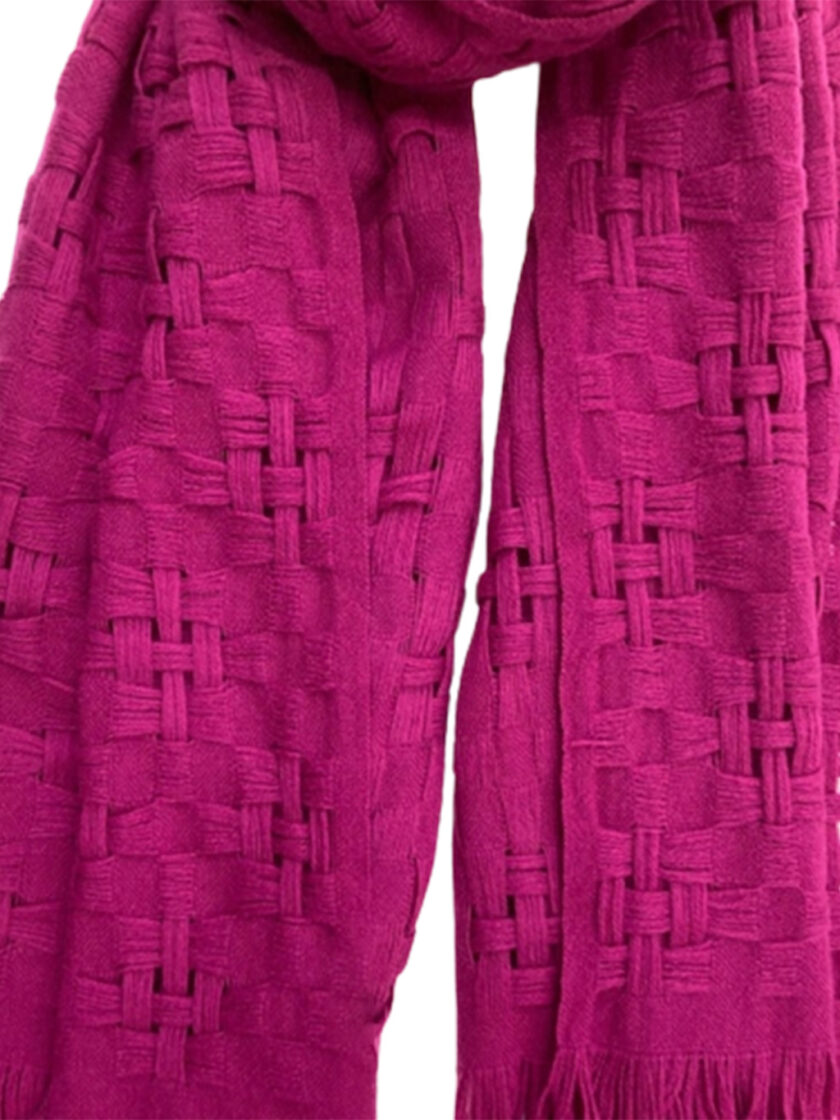 Purple wool scarf