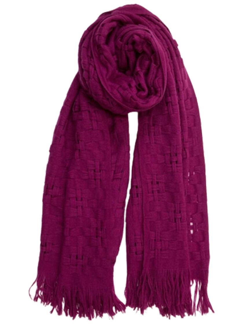 Purple wool scarf