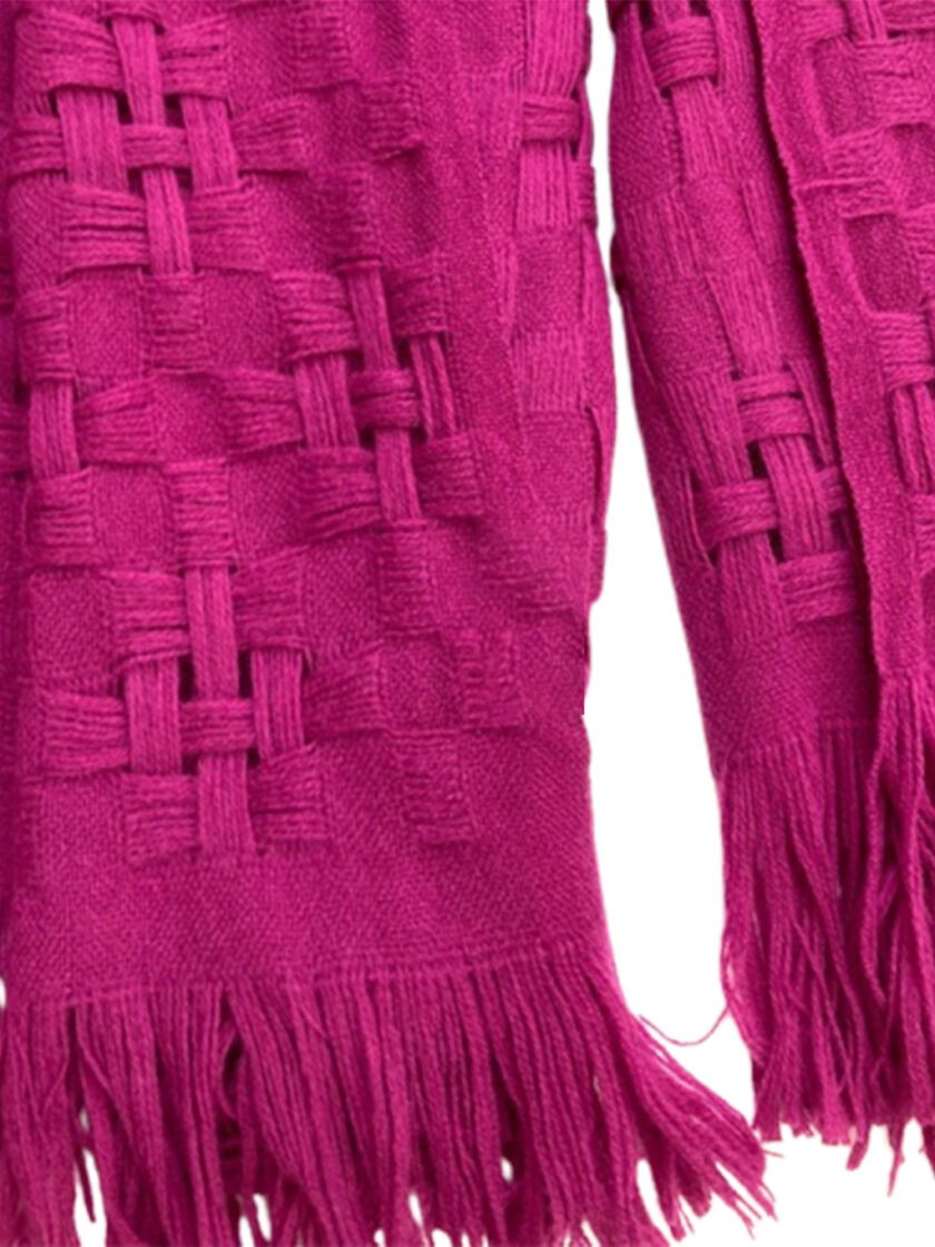 Purple wool scarf