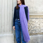 Purple Cashmere scarf