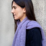 Purple Cashmere scarf