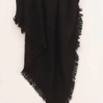 Brown shawl with fringes