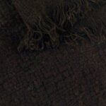 Brown shawl with fringes