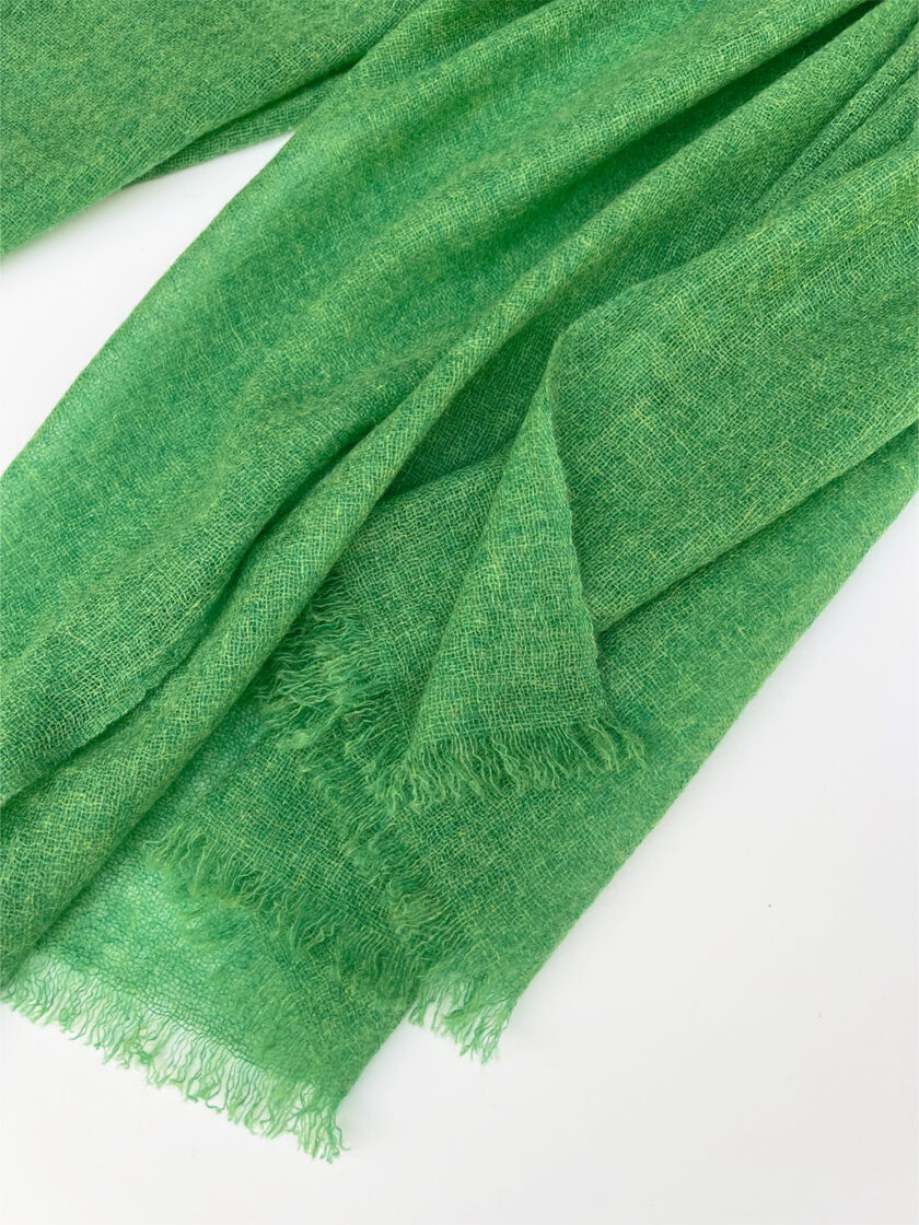 Green Cashmere scarf
