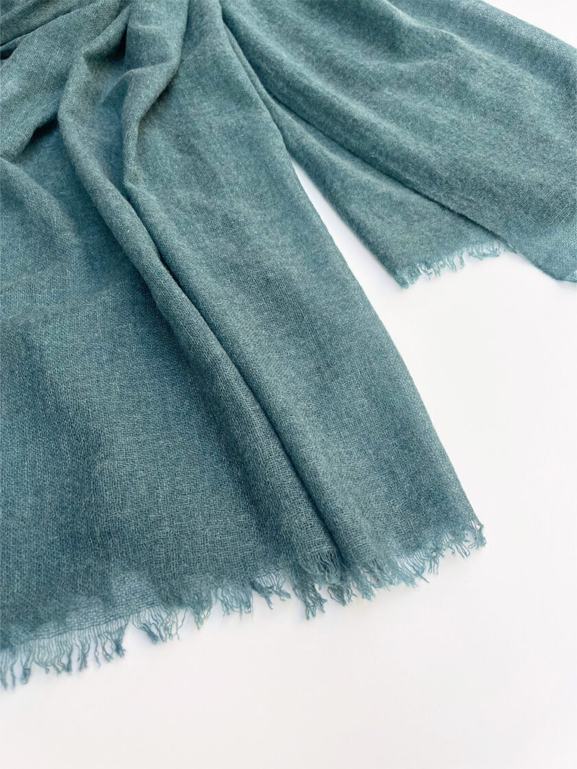 Turquoise Green Cashmere scarf