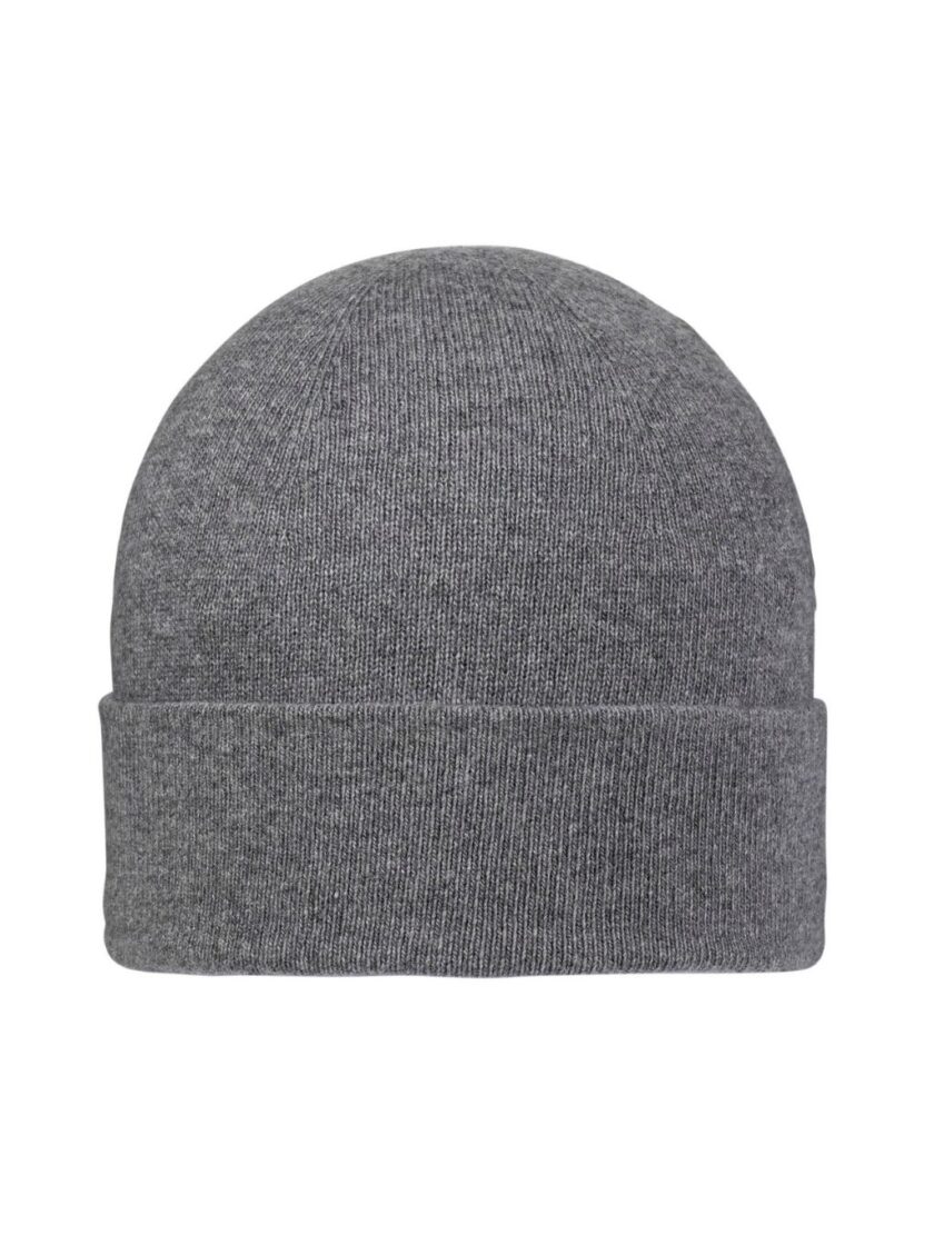 Recycled wool and cashmere beanie Grey