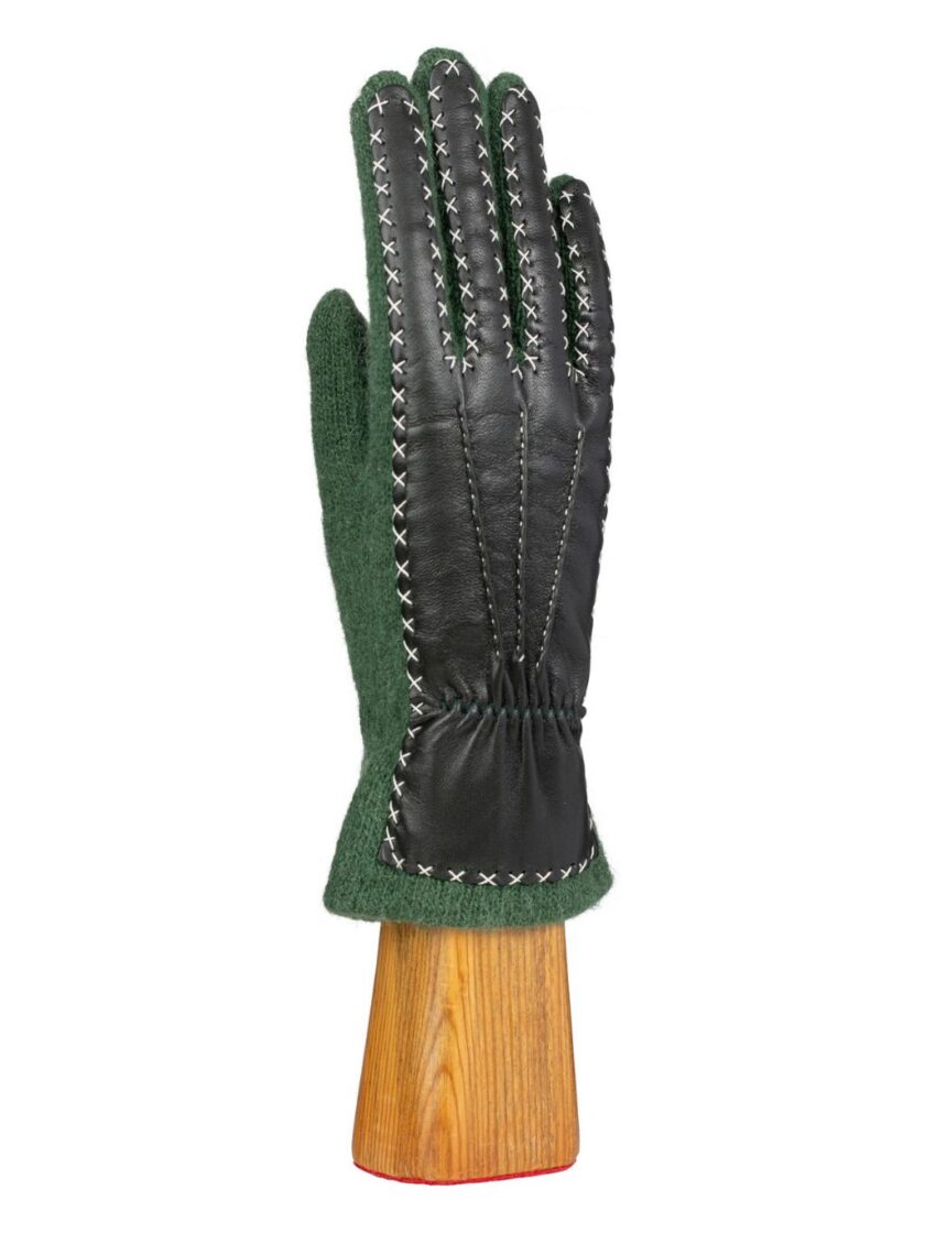 Wool and Angora glove Pine