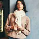 Beige Ava Cashmere Poncho