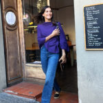 Purple Ava Cashmere Poncho
