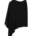Black Ava Cashmere Poncho