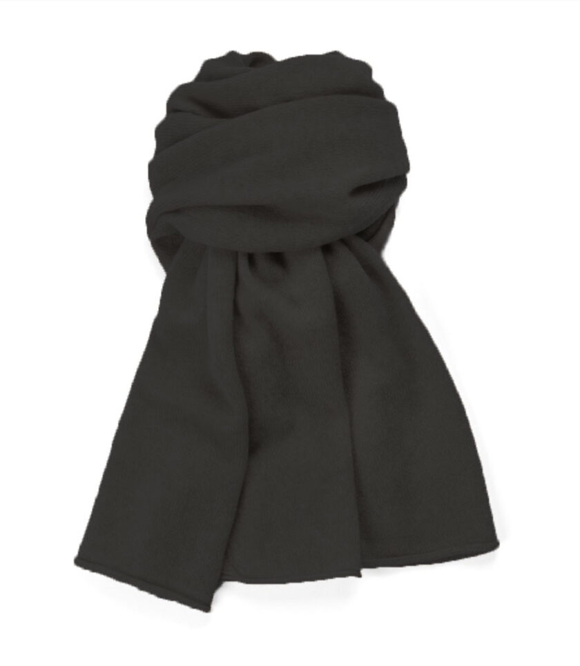 Black Ava Cashmere Poncho