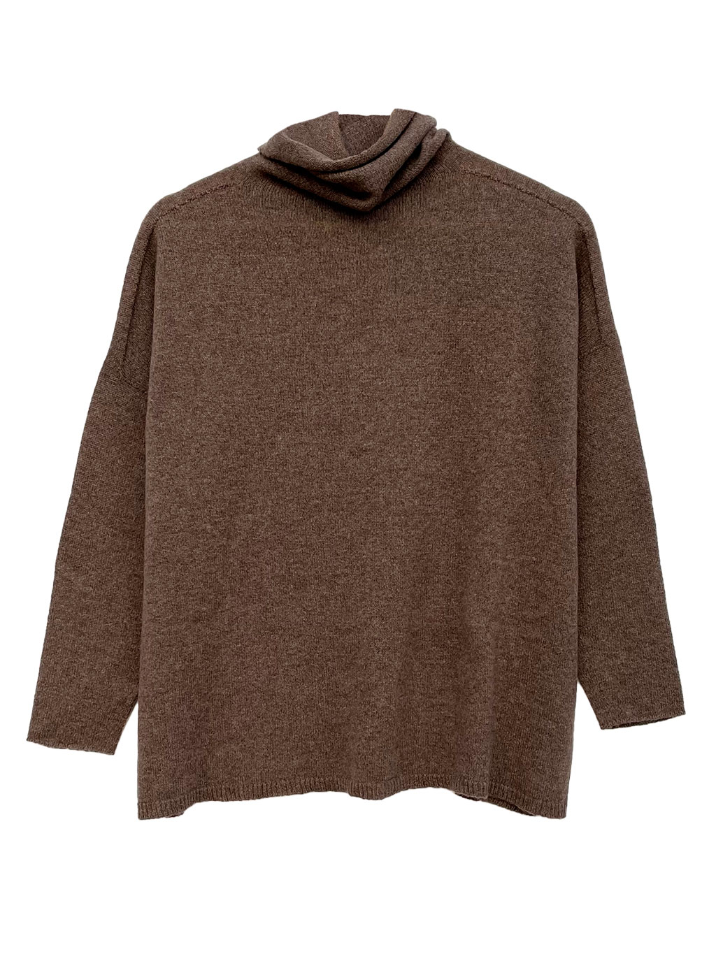 brown-cashmere-turtleneck-pullover