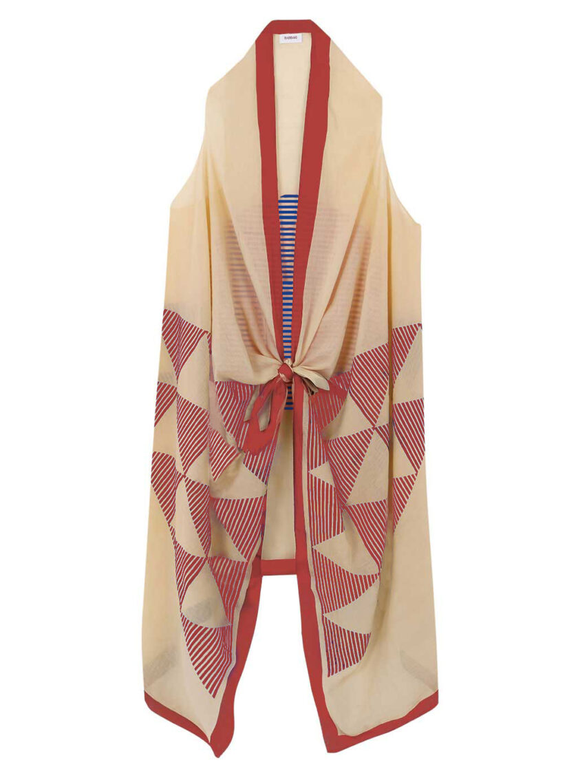 Kaia Sunset Red and Blue Dress
