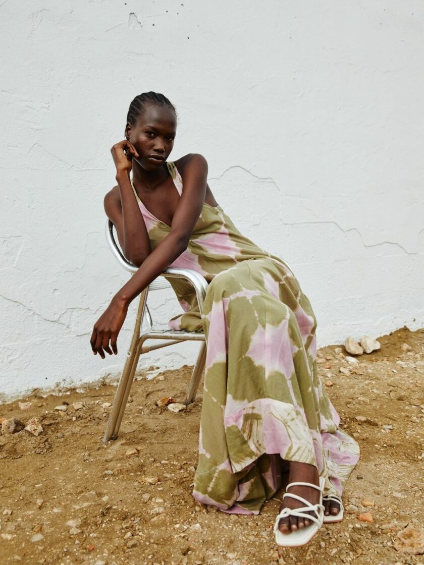 Tie Dye Halter Dress