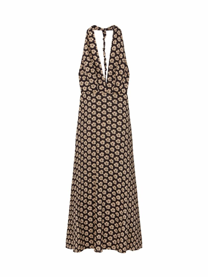 Halter Poppies Dress