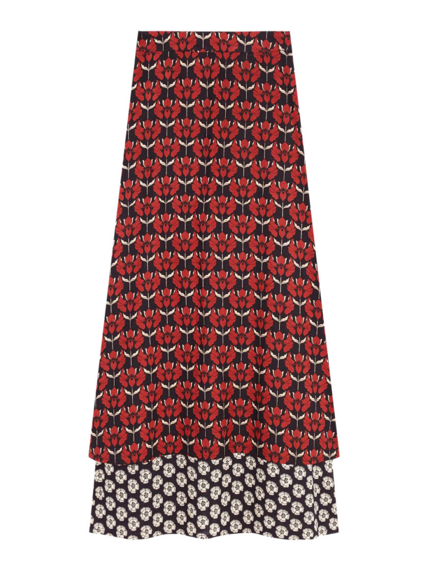 Long Skirt Lilies and Poppies