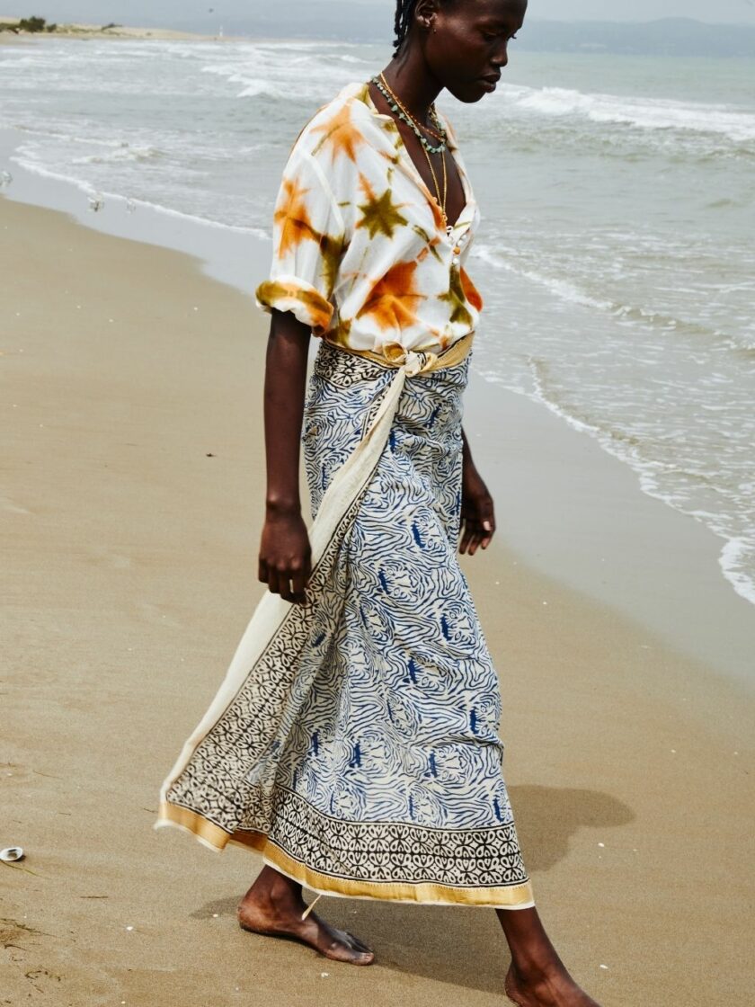 Sarong Blue Tigers
