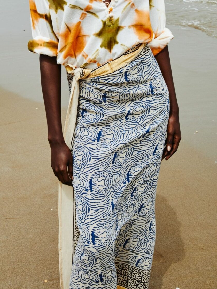Sarong Blue Tigers